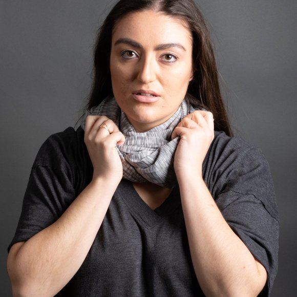 Grey Workout Scarf NWOT - Picture 4 of 6